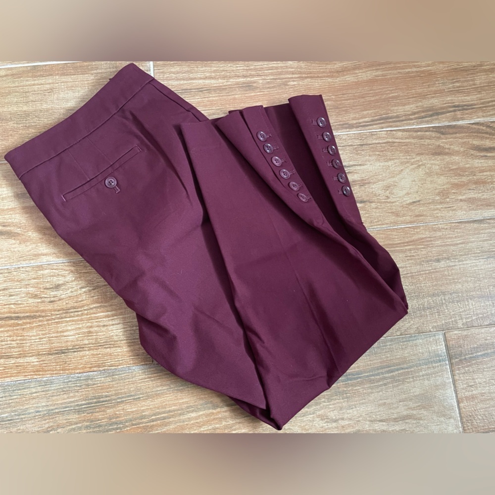 Talbots Chatham button hem ankle pants - Picture 2 of 9